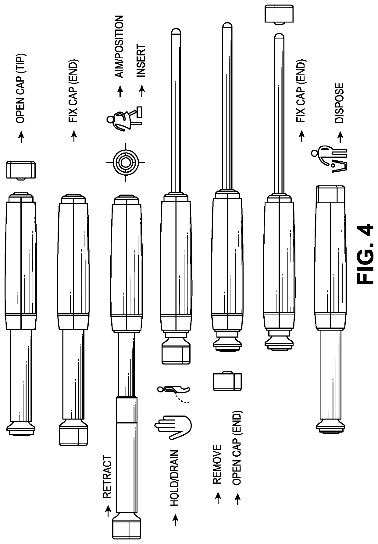 Female catheter locator tip