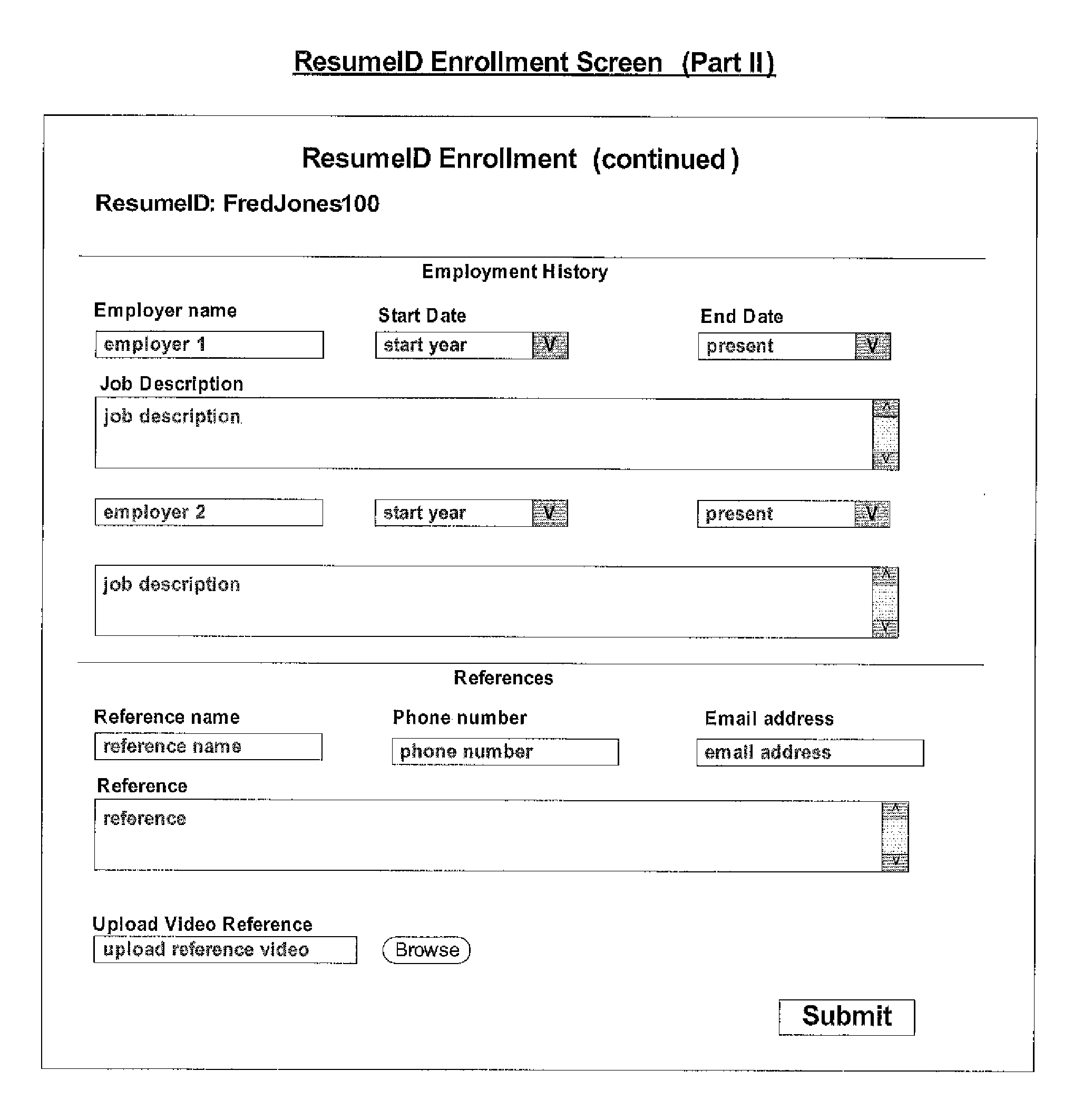 Resume ID System