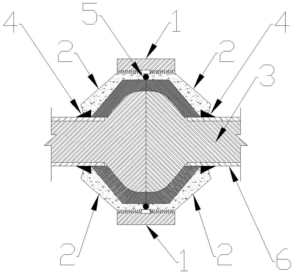 Self-waterproof cable coaxial docking device with pier head