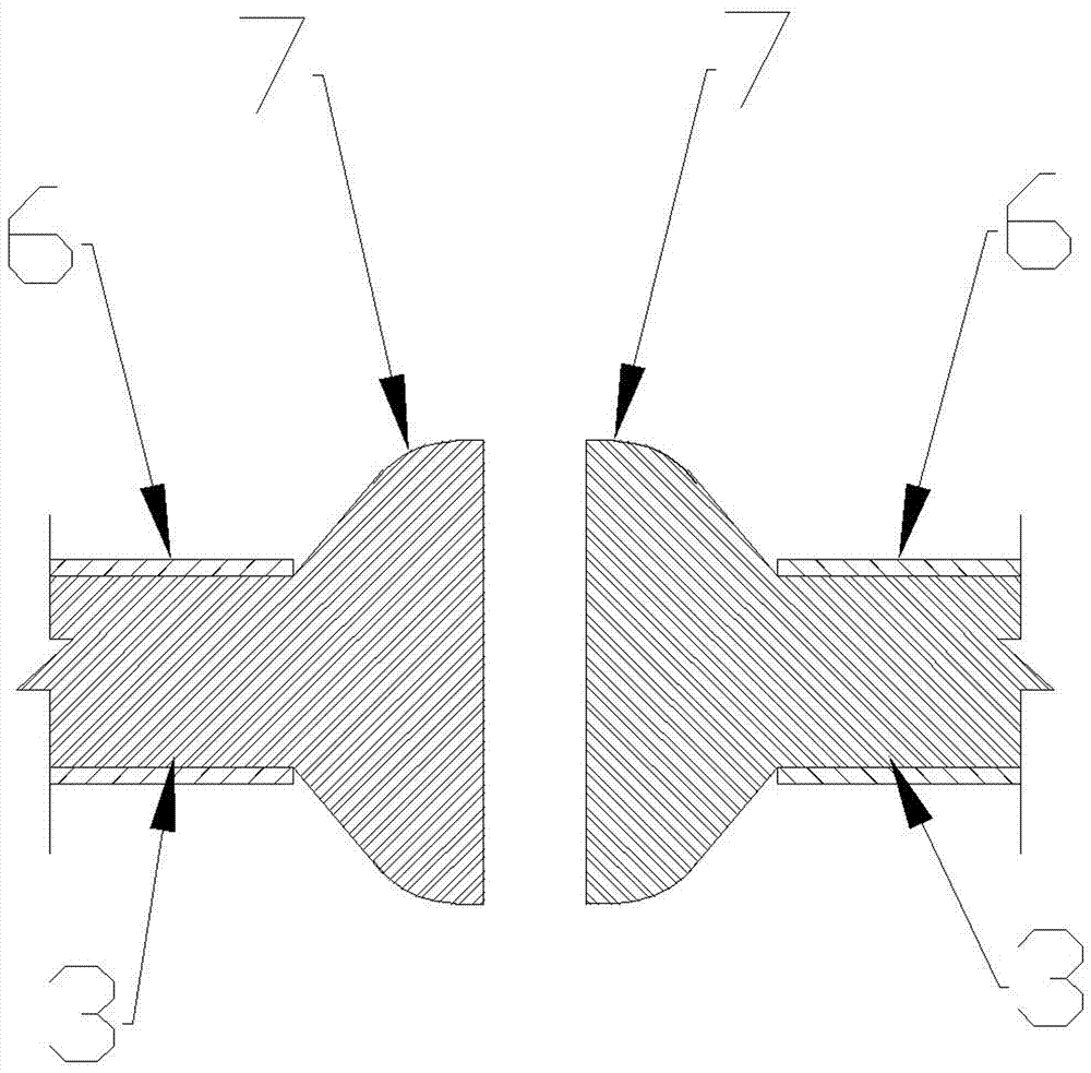 Self-waterproof cable coaxial docking device with pier head