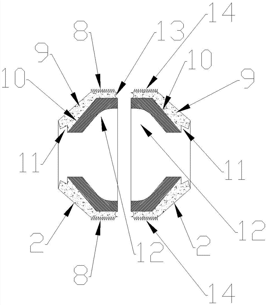 Self-waterproof cable coaxial docking device with pier head