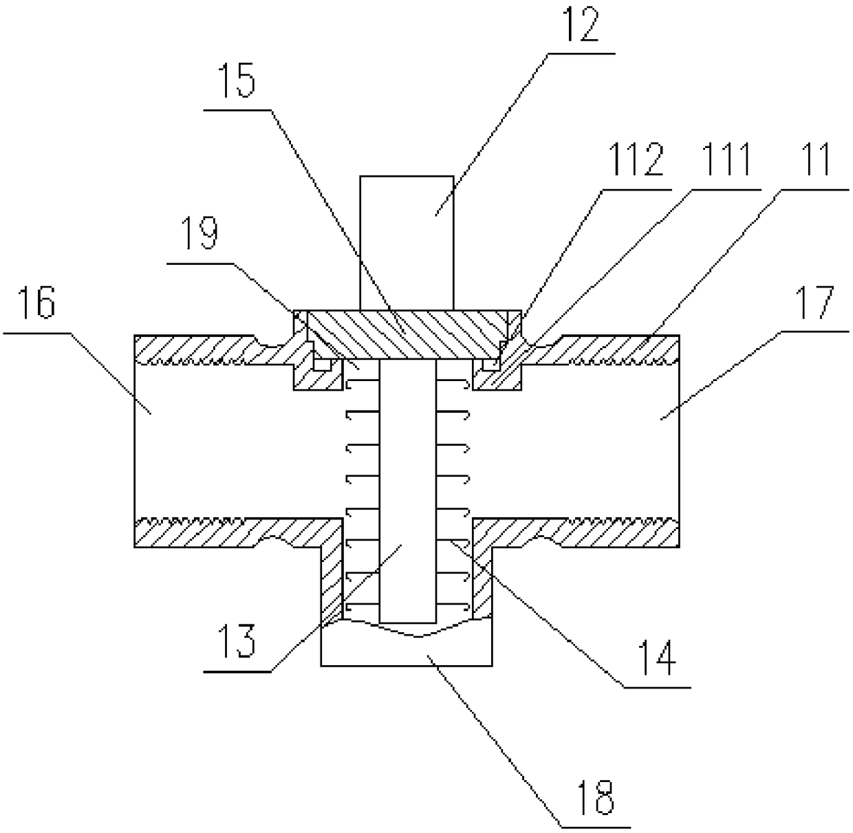 Septic tank pipeline filtering device