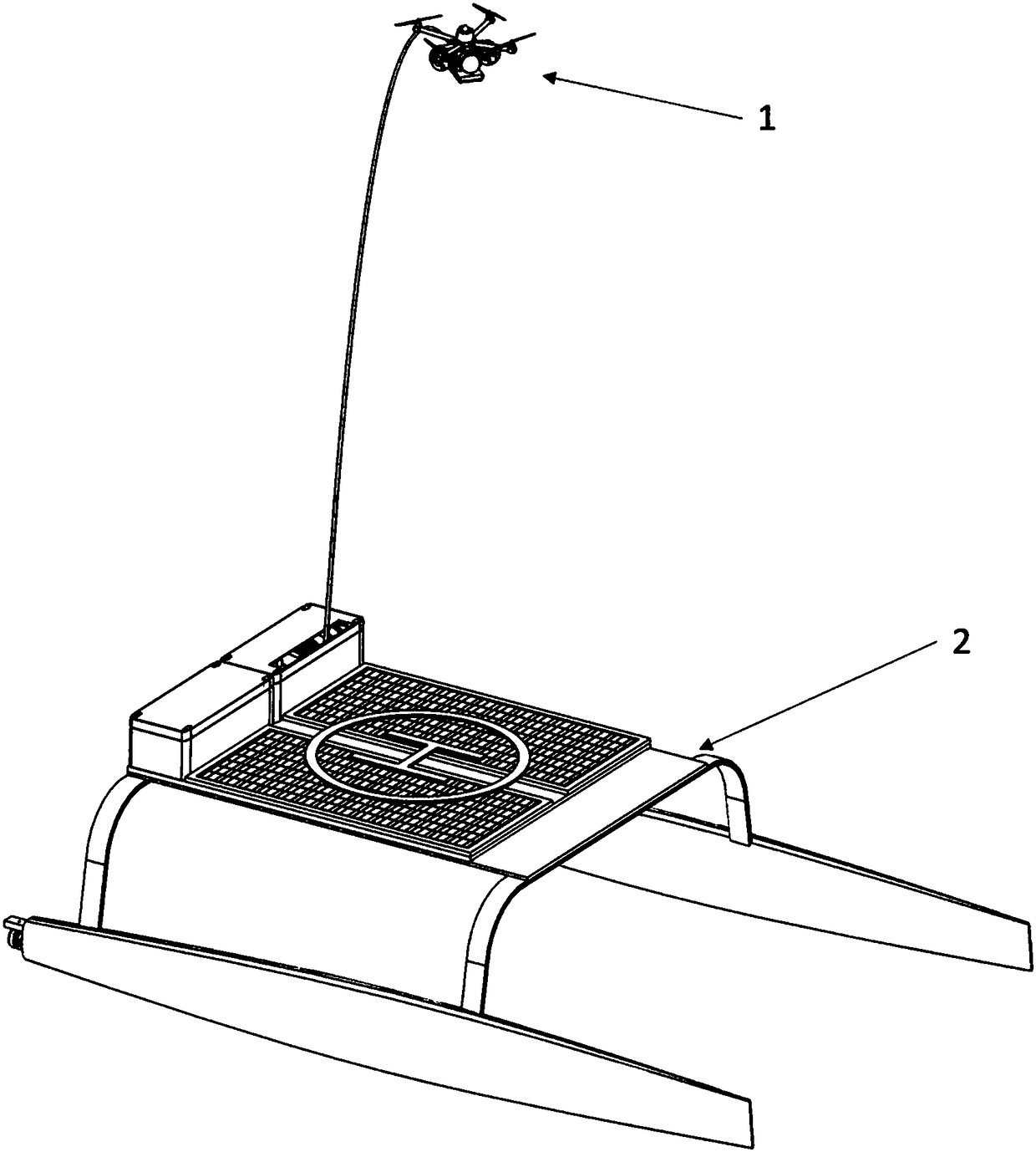 Mooring type sea and air amphibious aircraft system