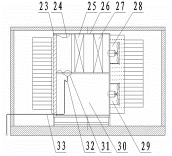 Heat pump drying device for water on surface of material