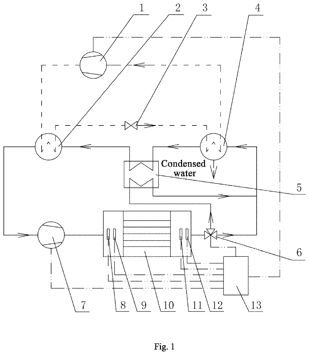 Closed variable-frequency heat pump drying device with heat regenerator and control method thereof