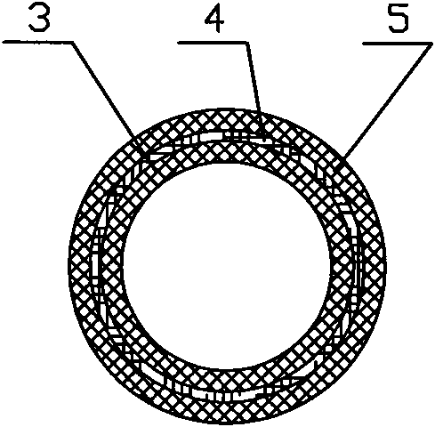 Cooling water pipe for electric vehicle and production technology thereof