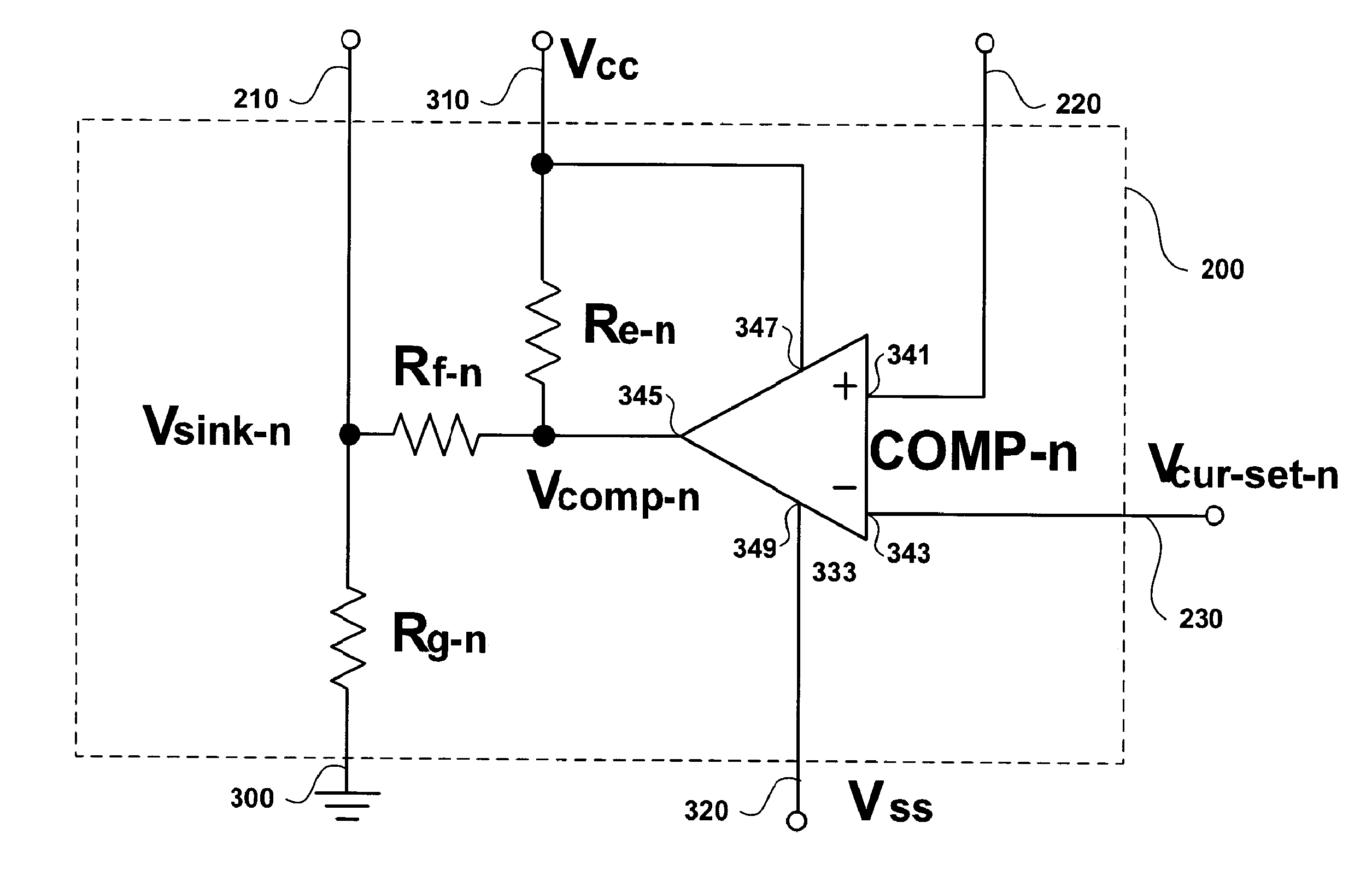 LED driver with current sink control and applications of the same g