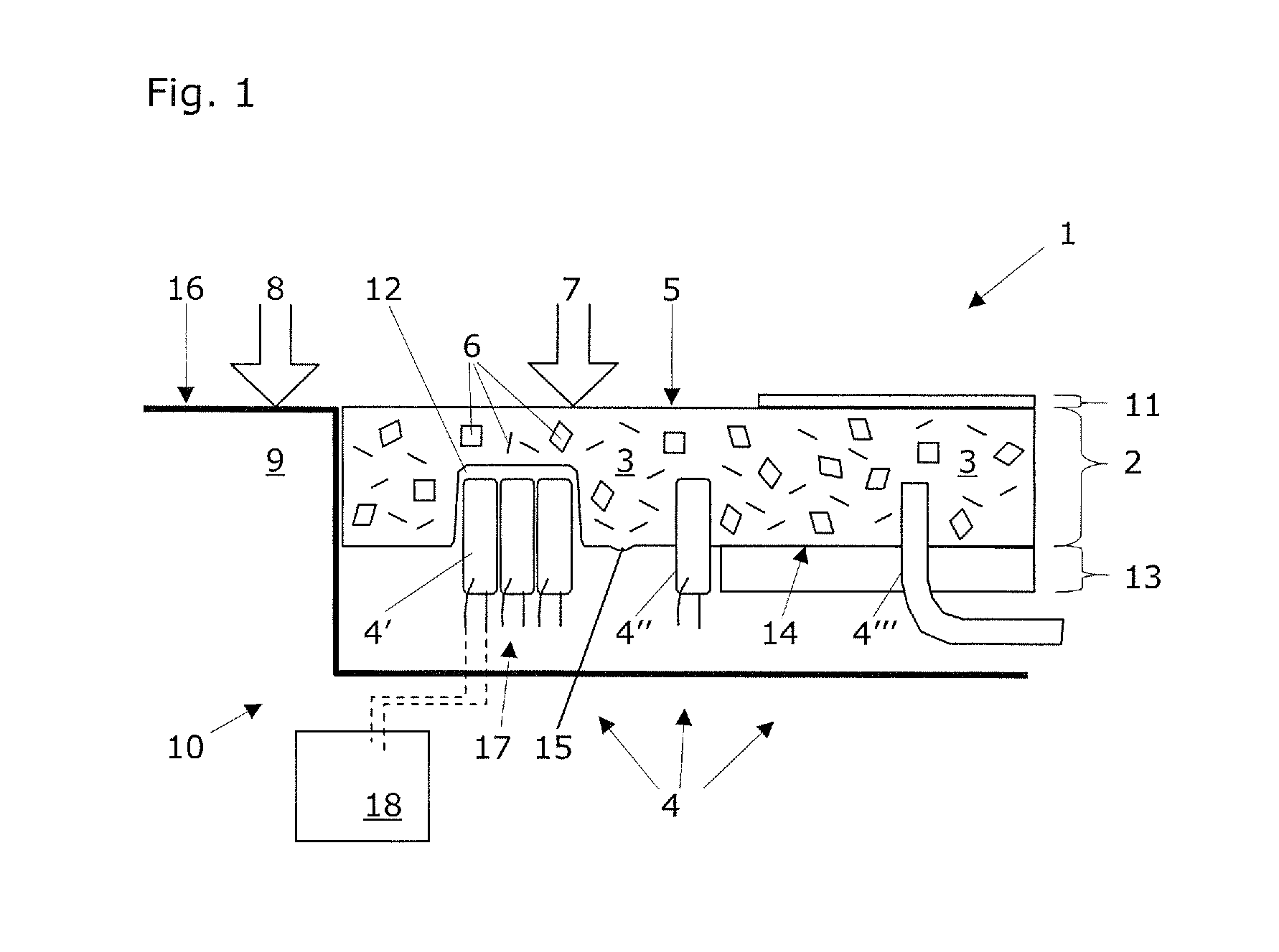 Plastic component having visible part and light source