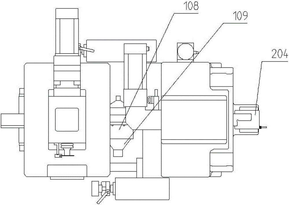 Pole piece punching device of piece stacking machine