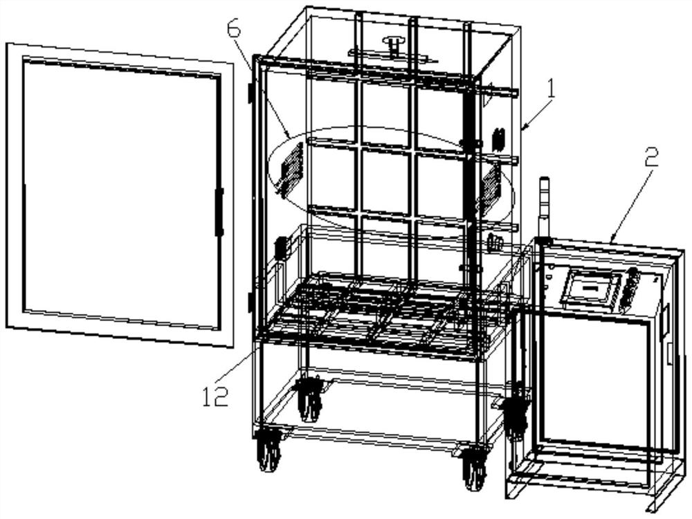 Household appliance service environment simulation device