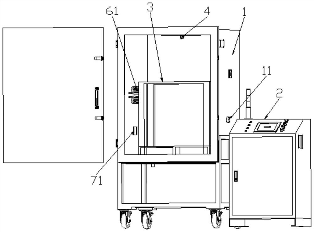 Household appliance service environment simulation device