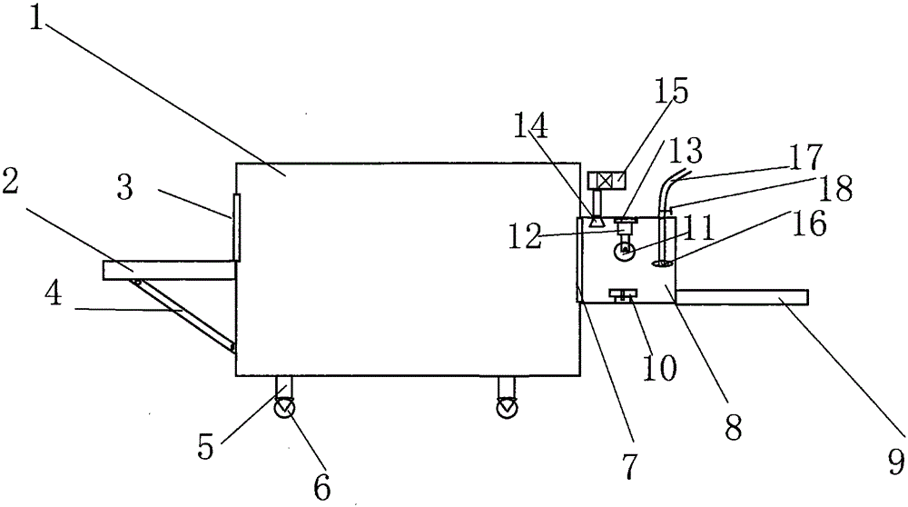 Automatic spray-rinsing plate making machine