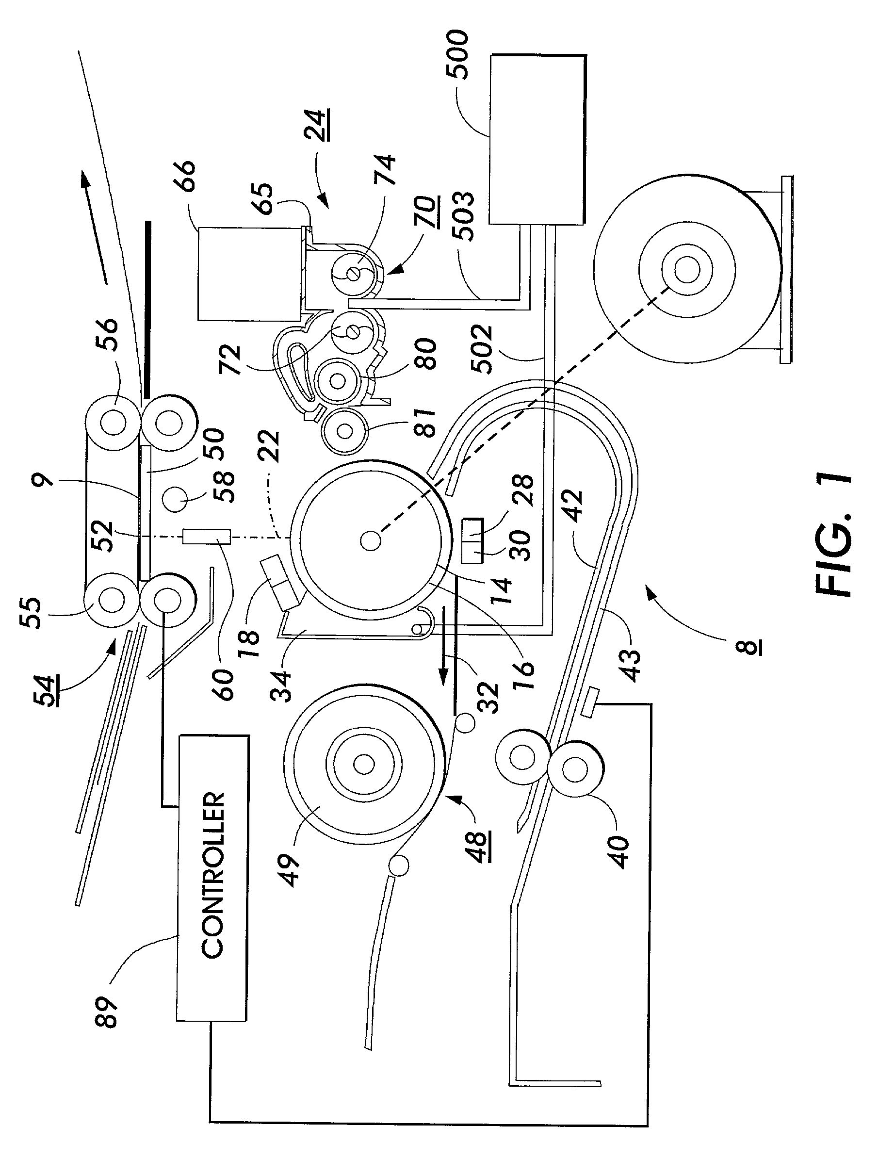 Auger for magnetic materials with specific use for developer transport in electrographic printing systems