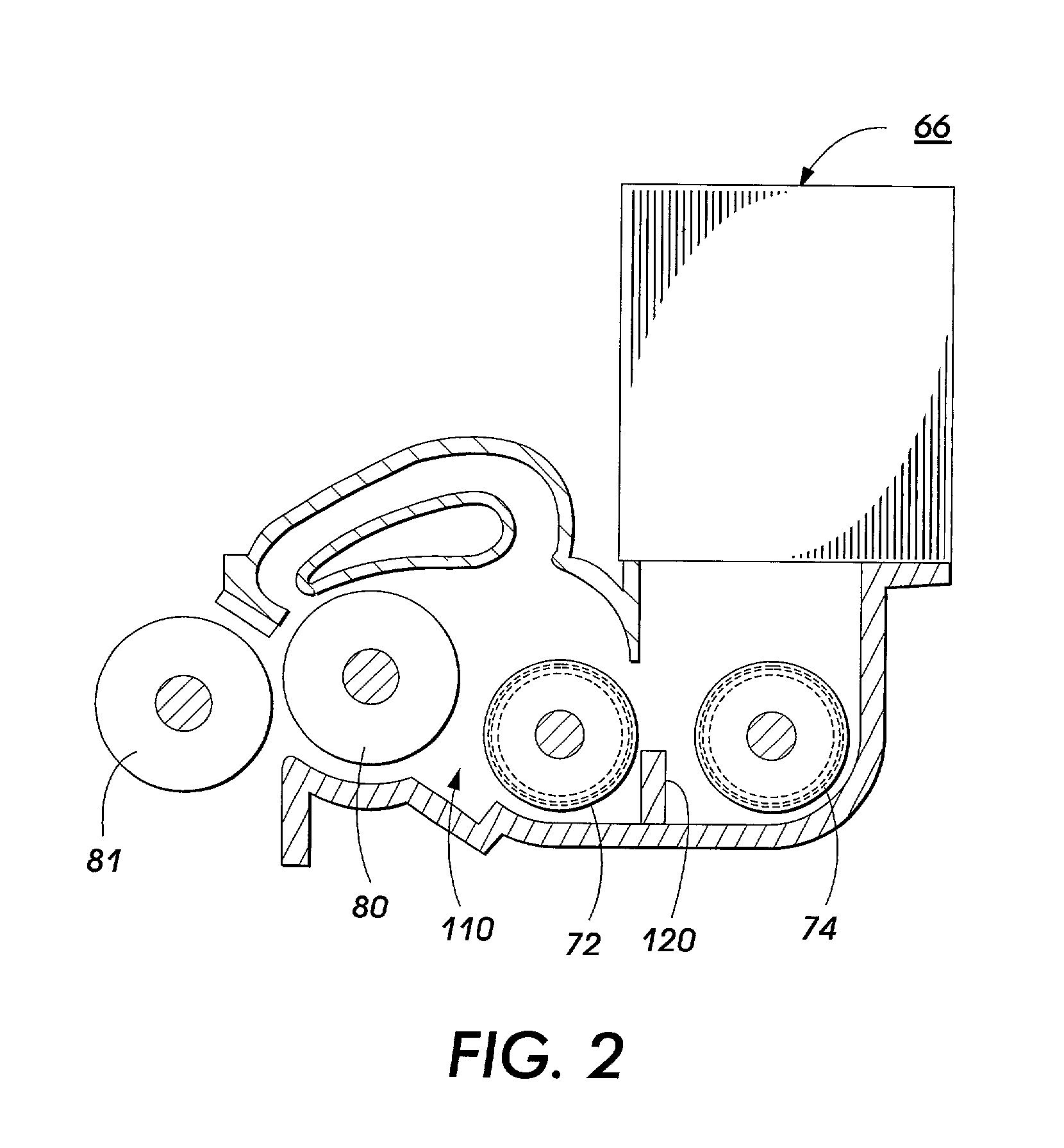 Auger for magnetic materials with specific use for developer transport in electrographic printing systems