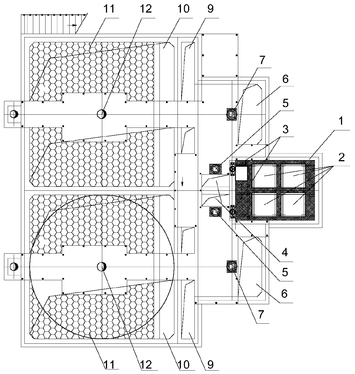 Electrocoagulation/slow decarburization combined water treatment device