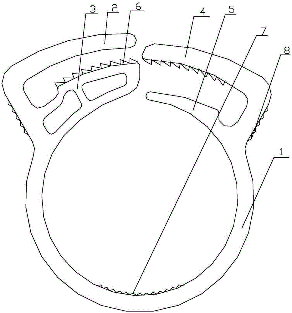 Annular locking mechanism used for wire harnesses