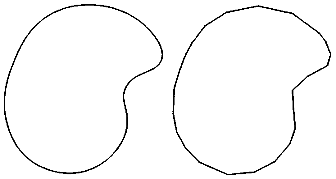 Skeleton line matching-based two-dimensional irregular contour layout method