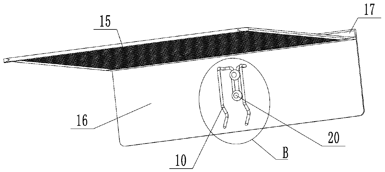 Sloping roof concealment type exit roof pipeline ventilation device and construction process