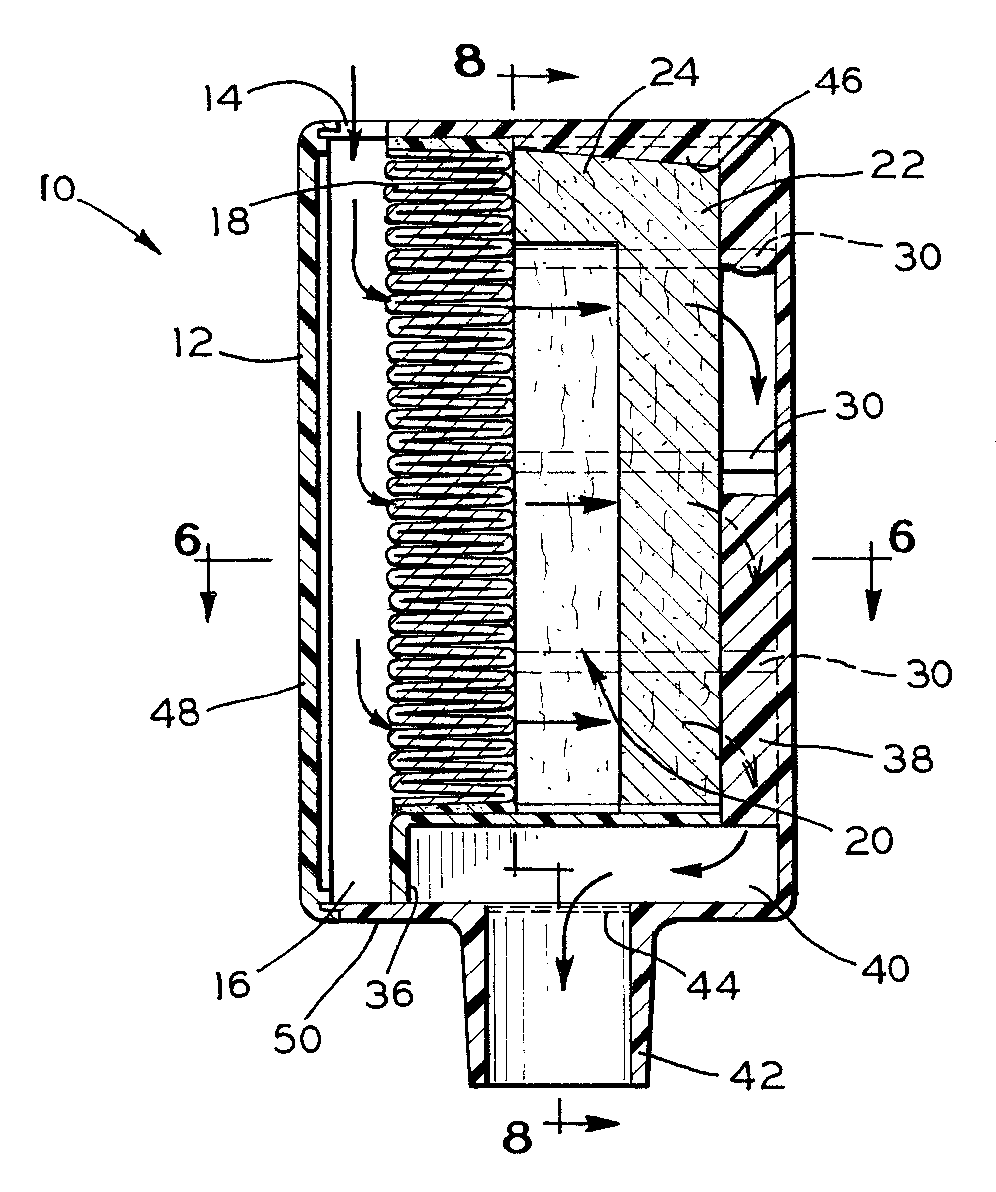 Inlet silencer/filter for an oxygen concentrator