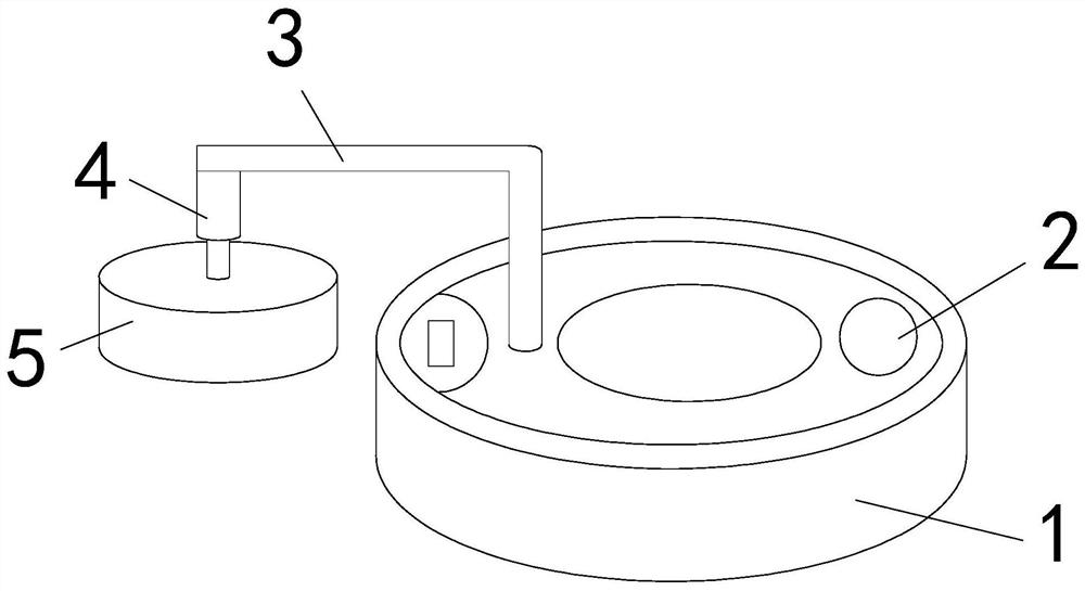 A sweeping robot with a device for cleaning chewing gum