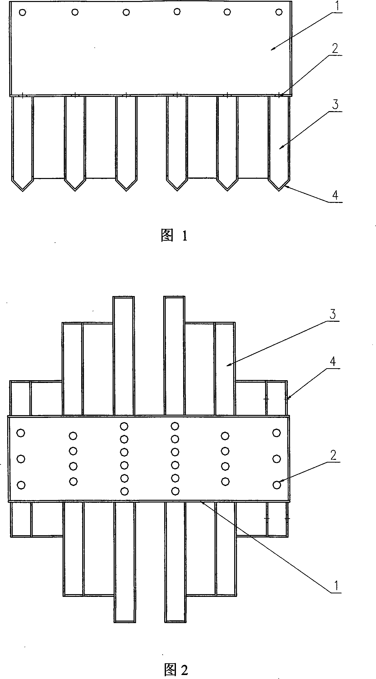 Double liquid phase groove type distributor