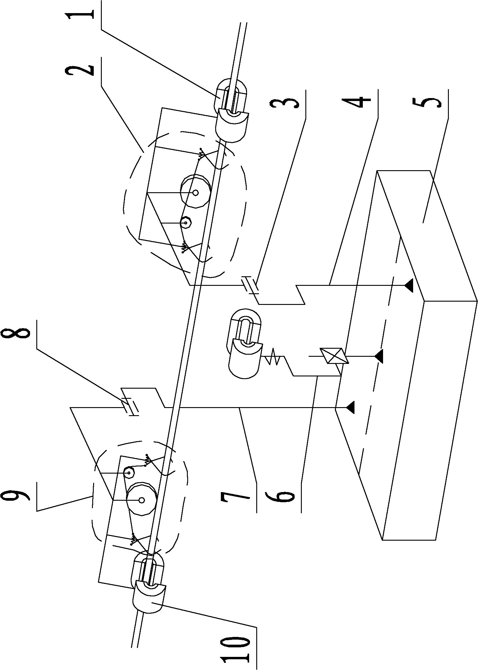 Broken strand crimping work robot mechanism of super-high-voltage power transmission line