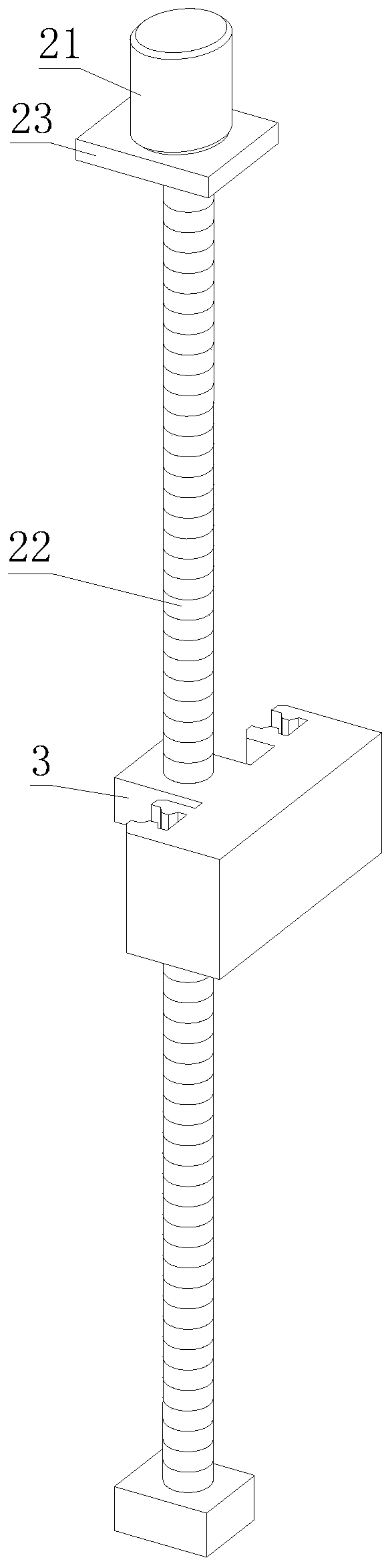 Vertical aluminum-iron continuous casting machine mold processing device and method