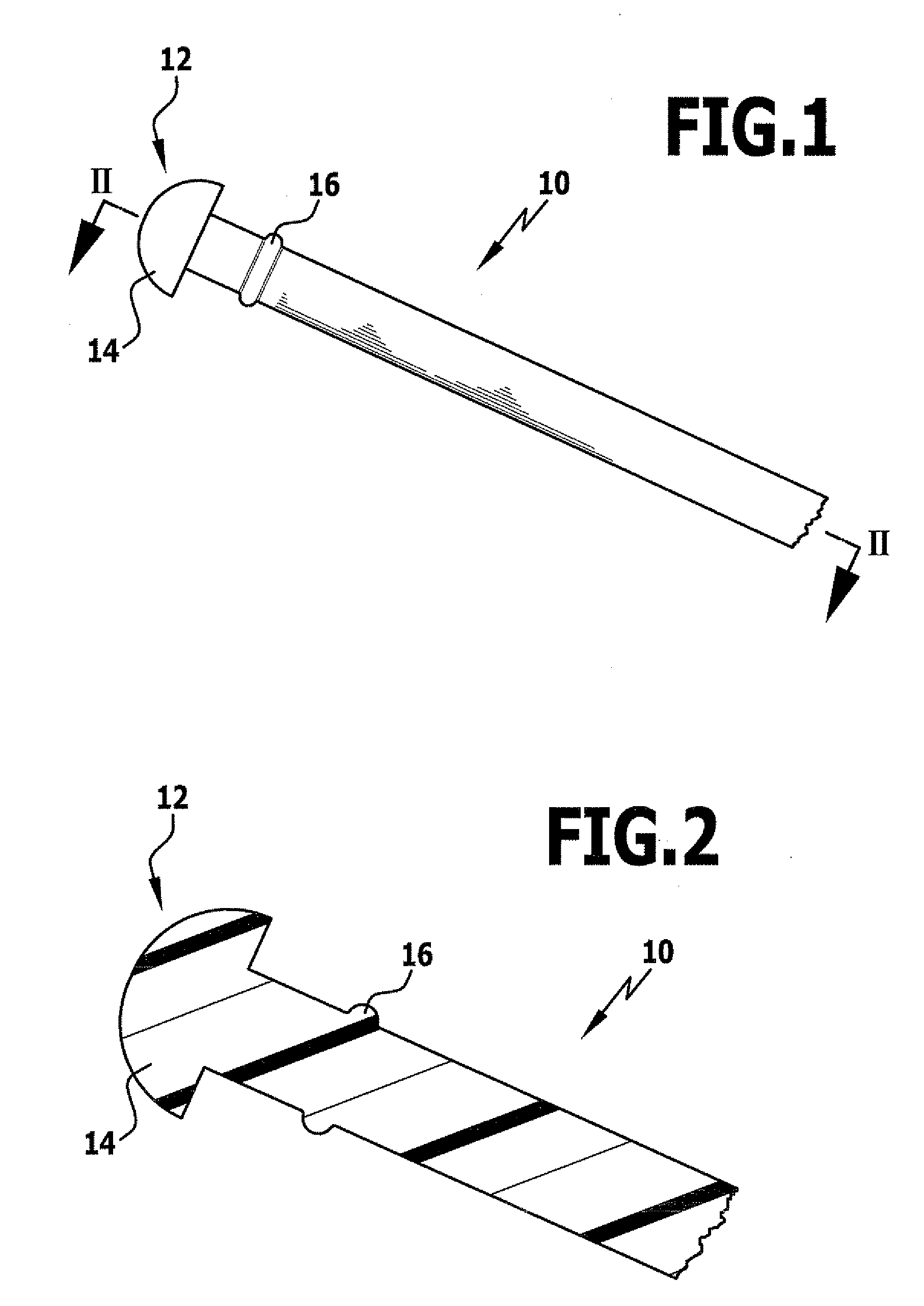 Method for the manufacture of rod-shaped components