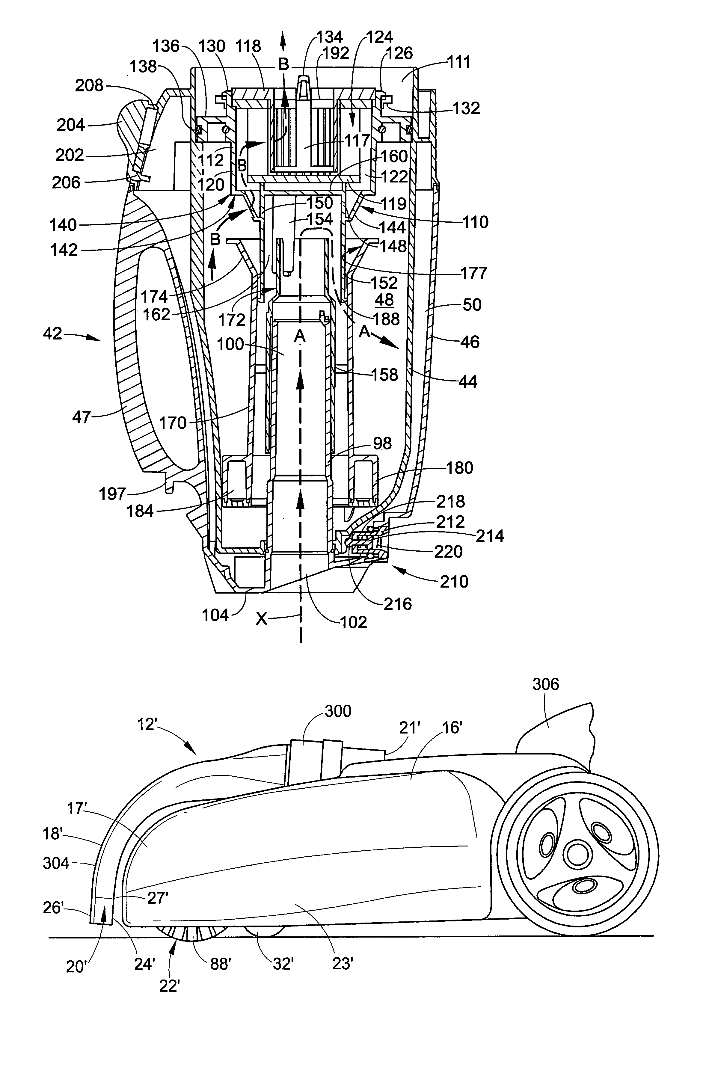 Hard floor cleaner