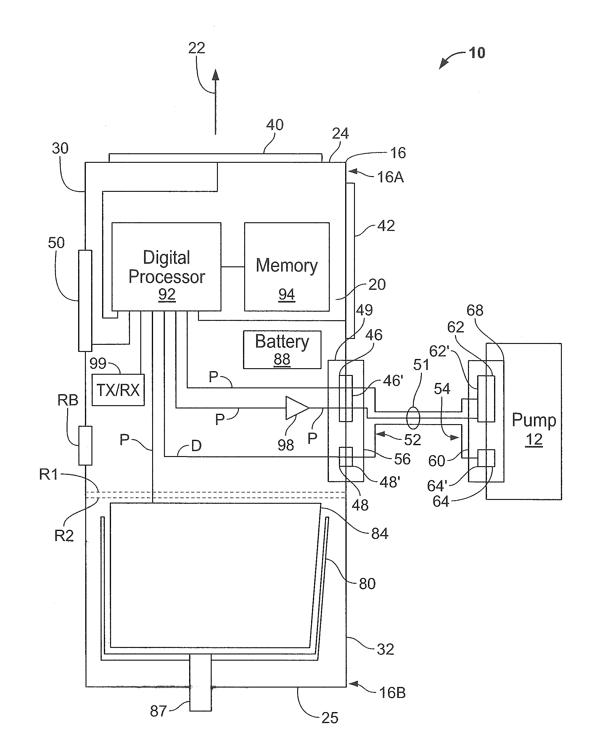 Controller and power source for implantable blood pump