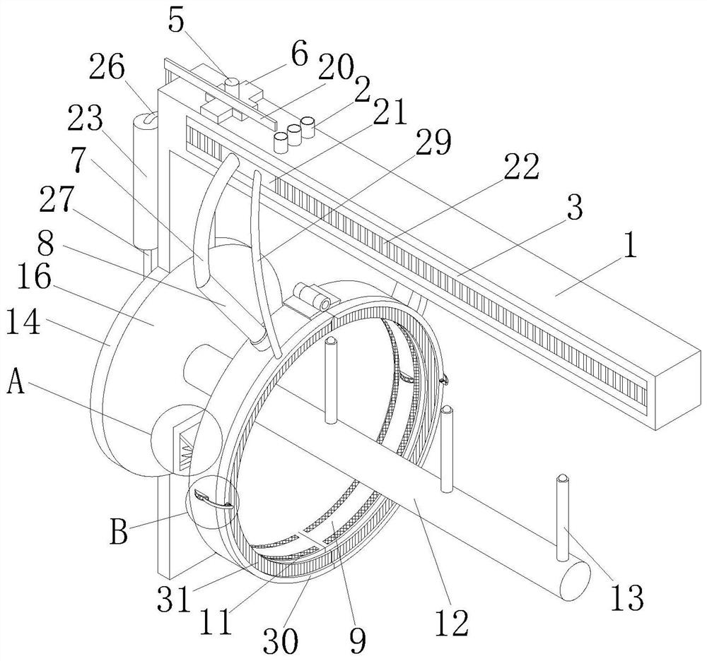 Stainless steel part pickling device