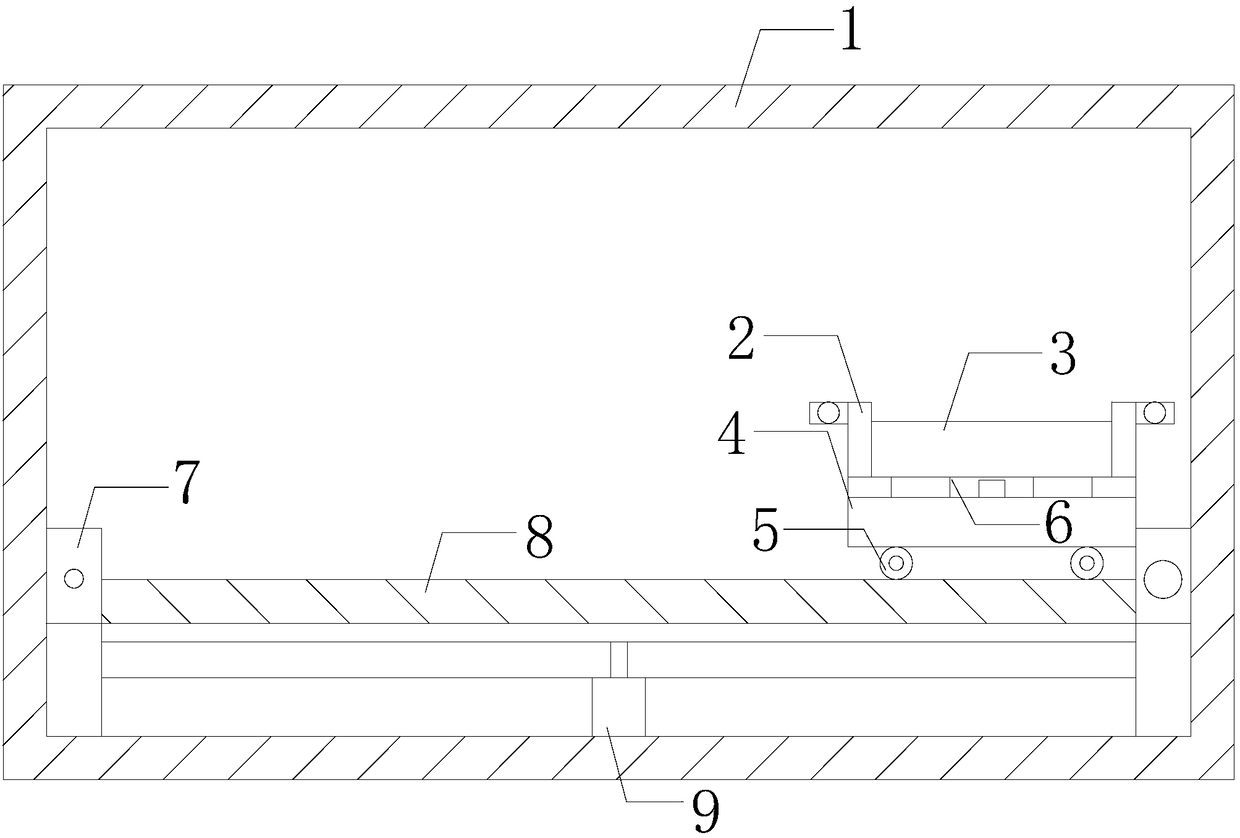 Negative-pressure uniform coating crossed yoke method magnetic powder detection crawling device