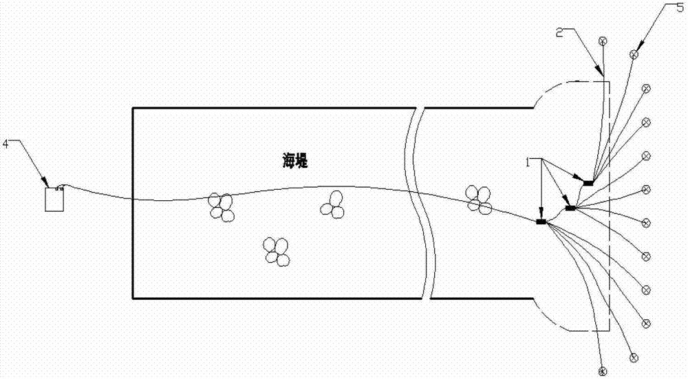 Environment protection explosion squeezing silting embanking method