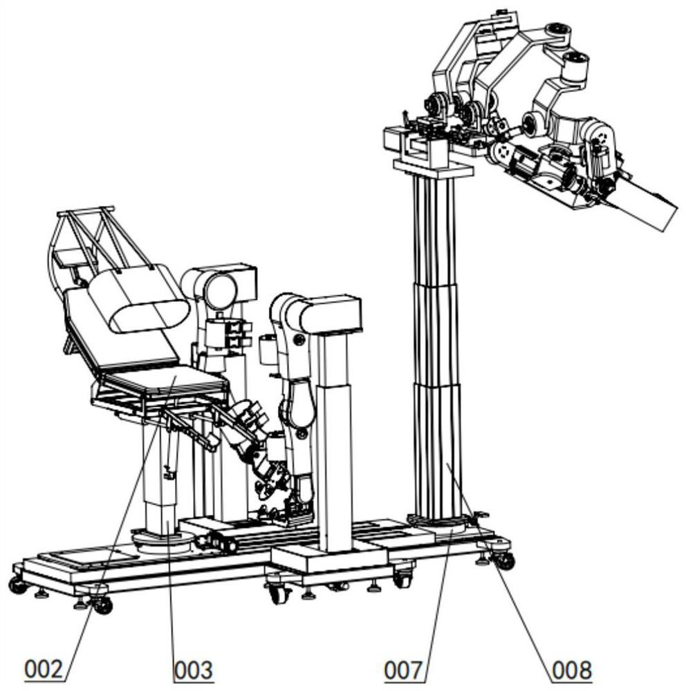 Multi-body-position modular spinal cord injury rehabilitation robot mechanical structure