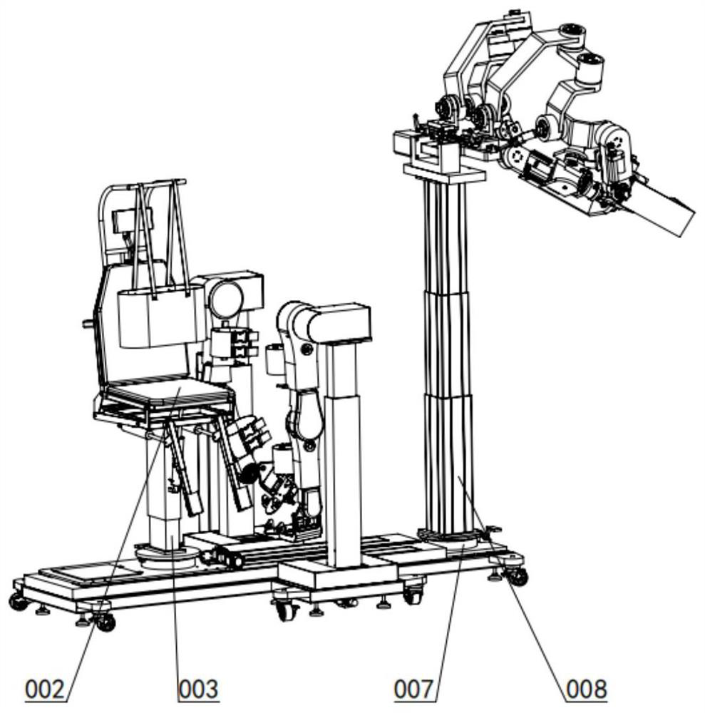 Multi-body-position modular spinal cord injury rehabilitation robot mechanical structure