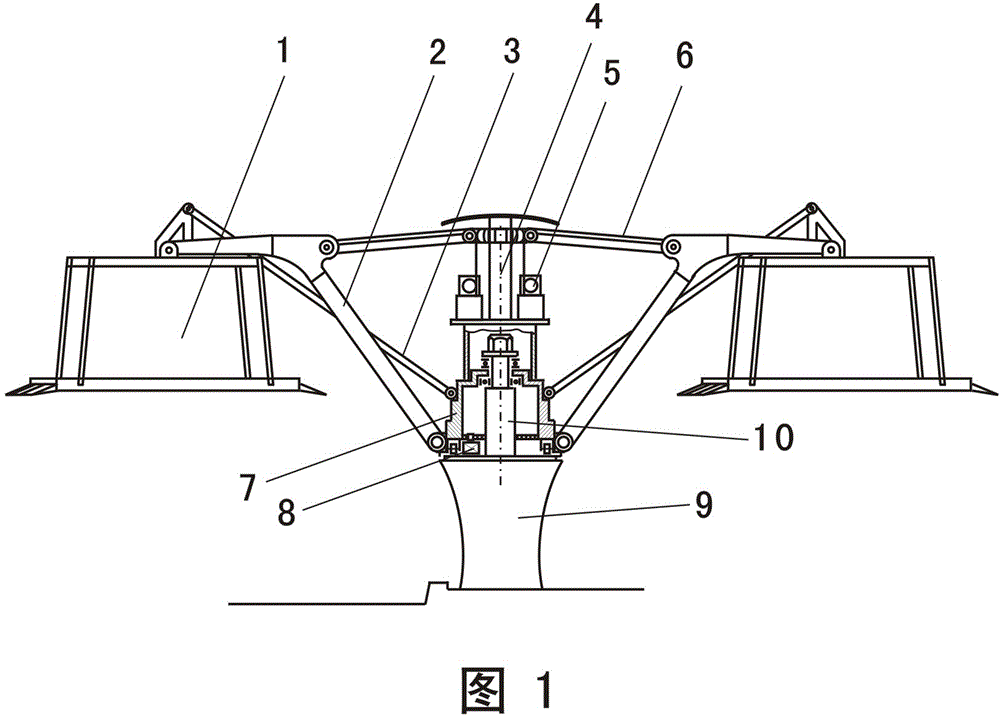 Rotating rocker type lifting overhead parking rack