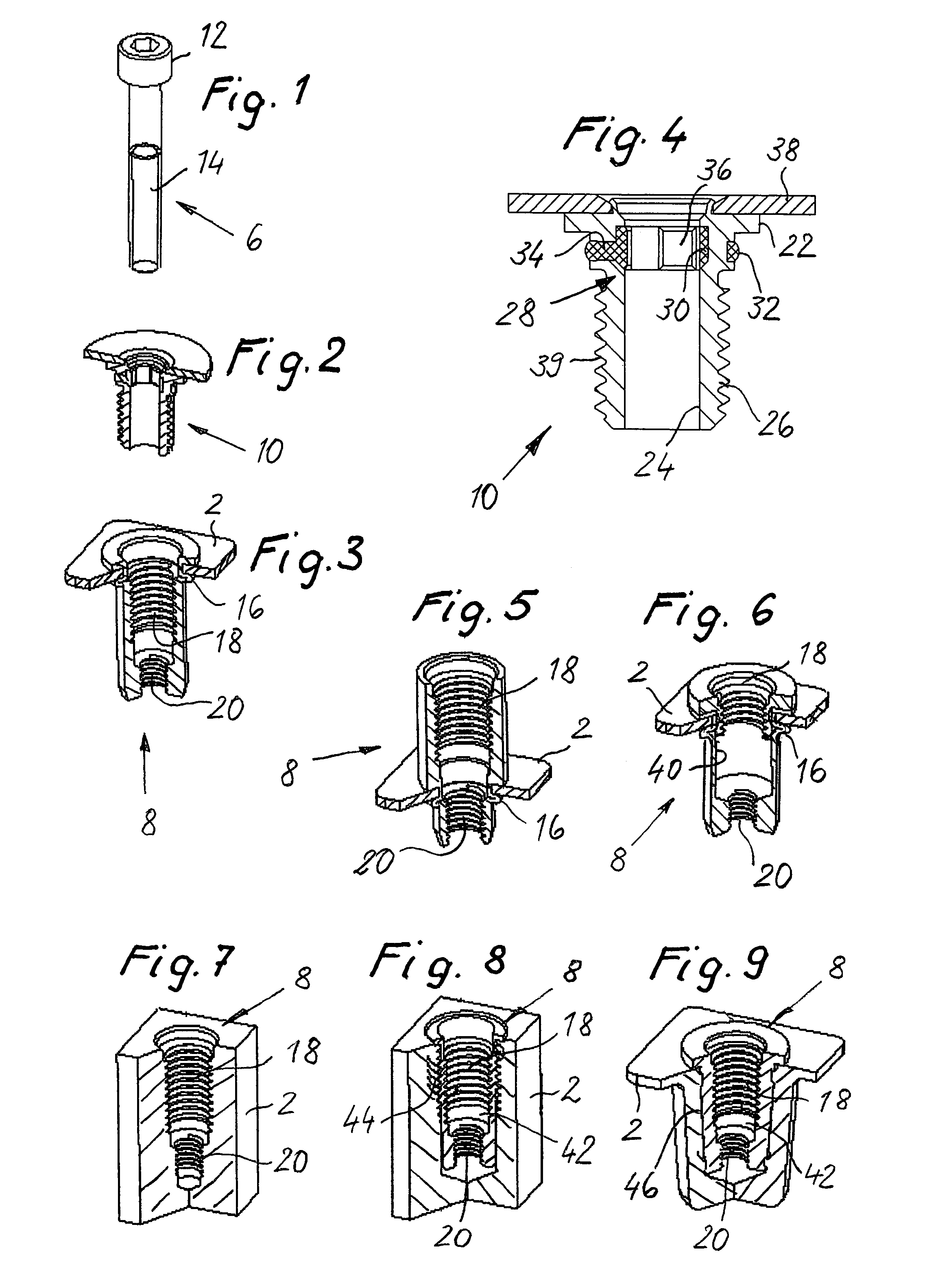 Assembly for automatically compensating variations in the spacing between two structural members