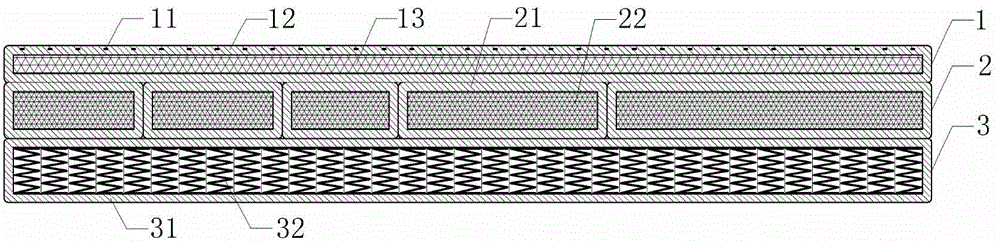 Three-layer combination based healthy partitioned mattress capable of recognizing sleep postures without interference