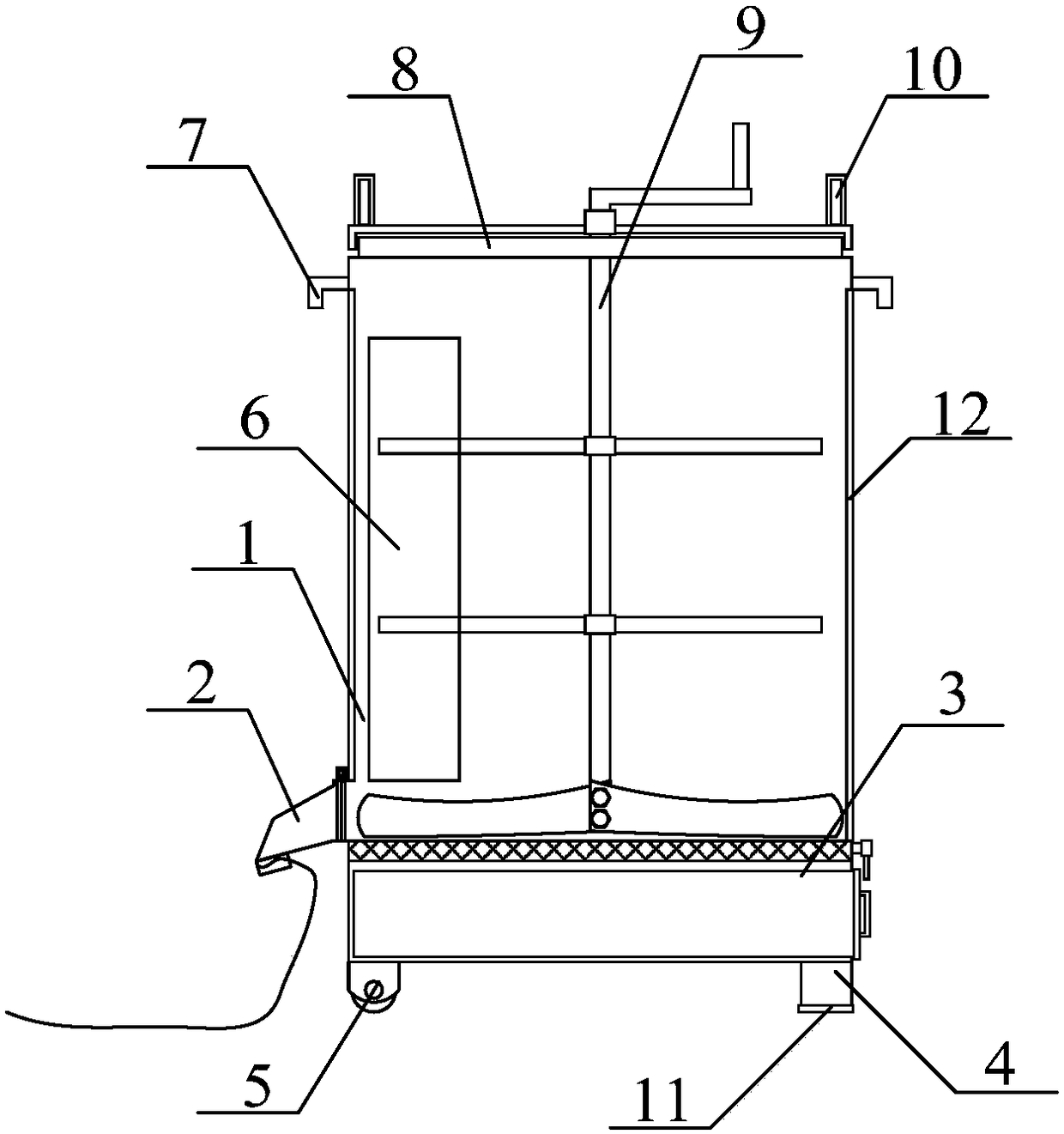 Aquaculture feed processing storage box