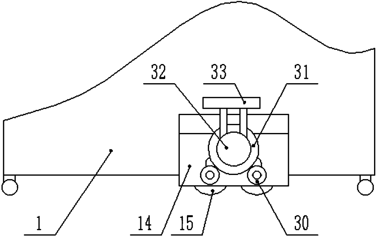 Sweeper disinfecting device