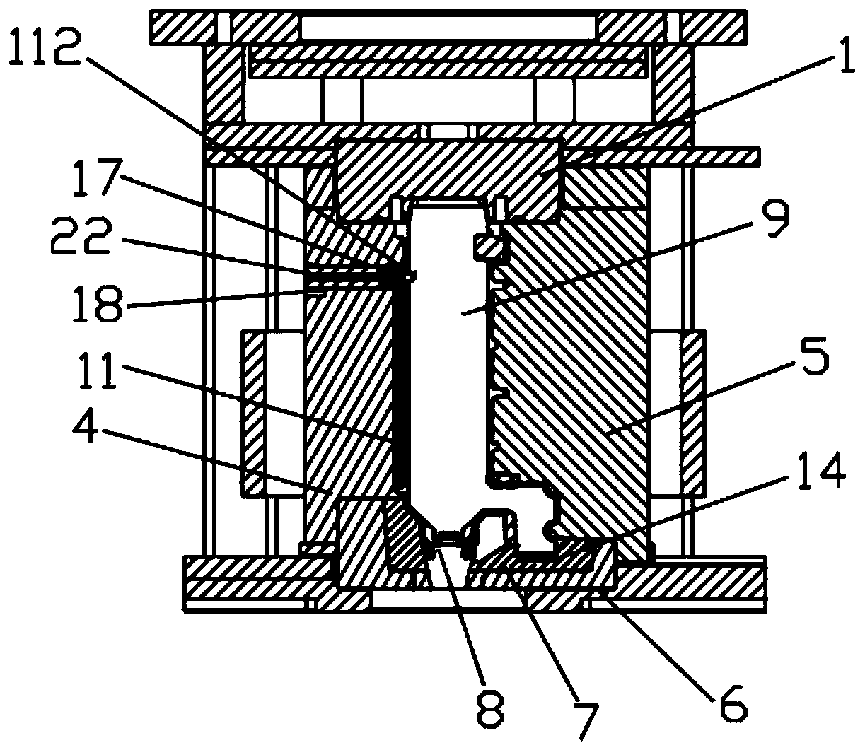 Sand core installation structure and installation method of vehicle box body