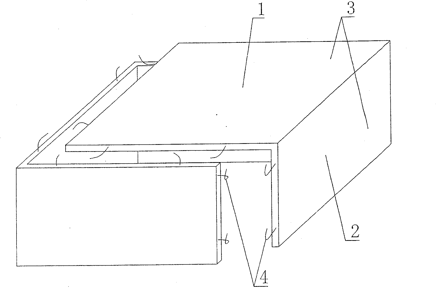 Cavity form component for concrete filling