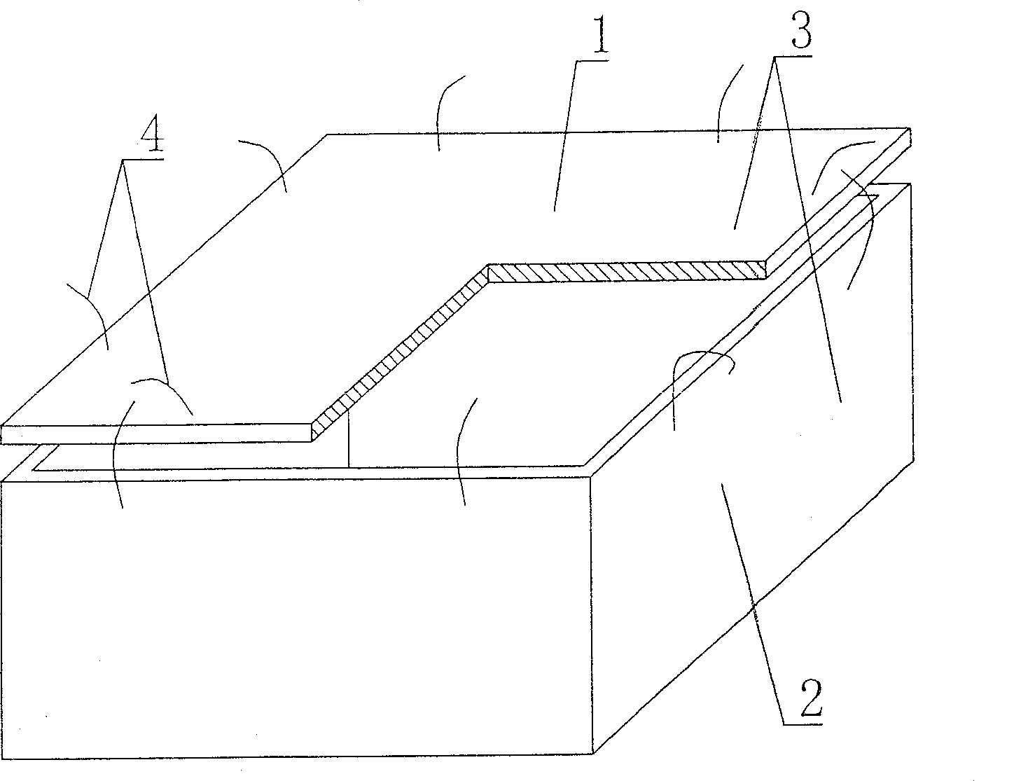 Cavity form component for concrete filling