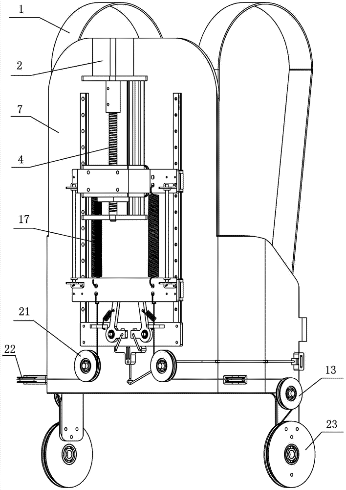 Spring energy storage bouncing exoskeleton