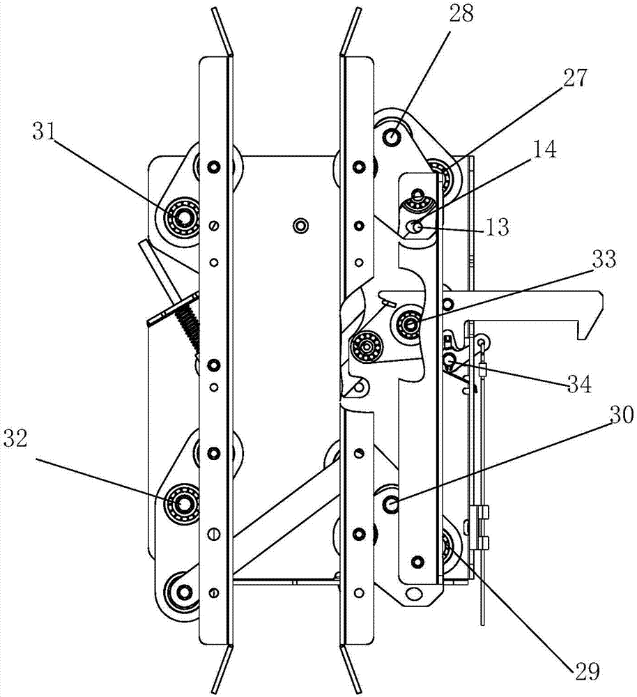 Asynchronous door vane