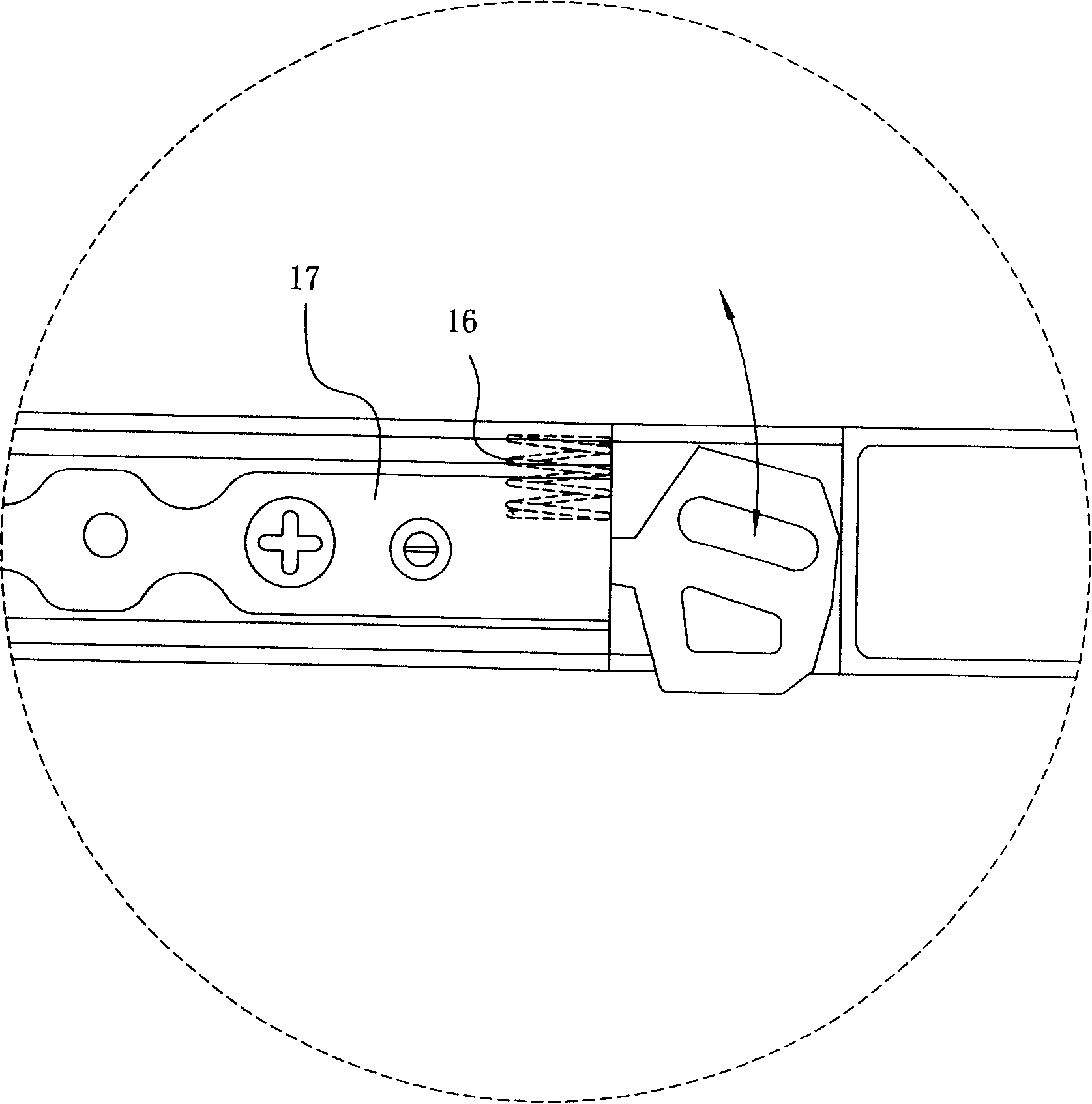 Clean container latching structure