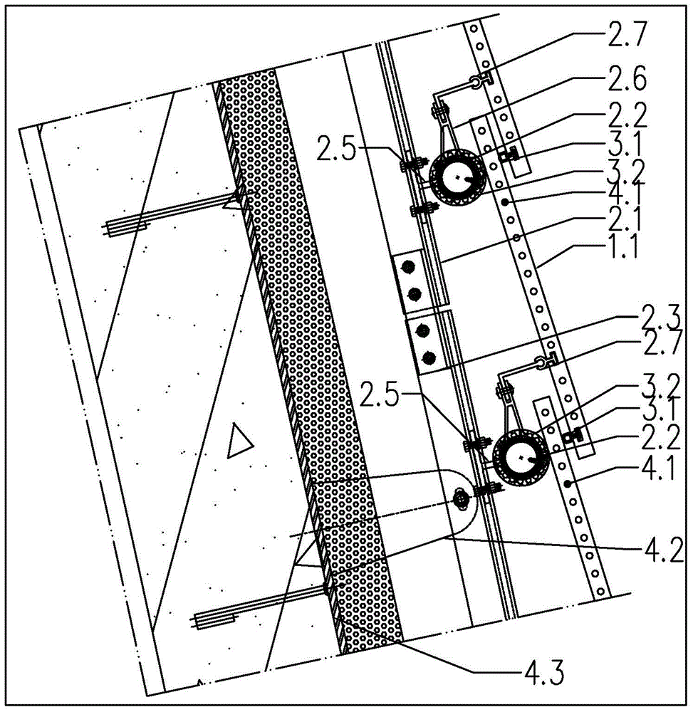 Double-curved-surface open type terracotta panel curtain wall