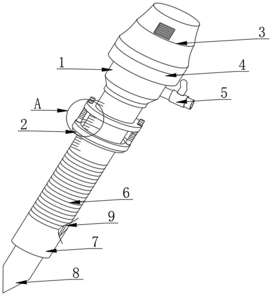 Puncture outfit applied to anti-fouling laparoscopic surgery