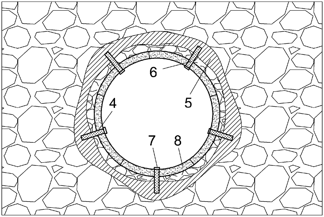 Construction method for fabricated lined tunnel resistant to active fault movement