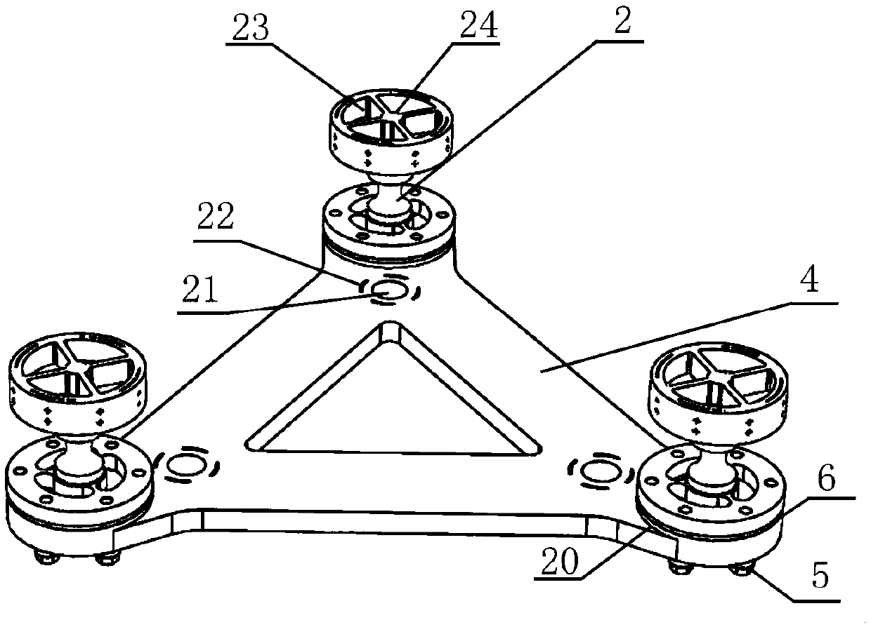 Large-caliber infrared telescope adjustable supporting device based on gradient type porous structure